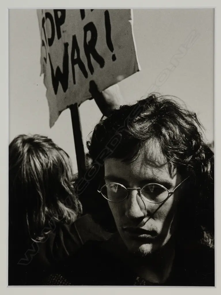 Unidentified photographer - Vietnam War protestor, Image 1++